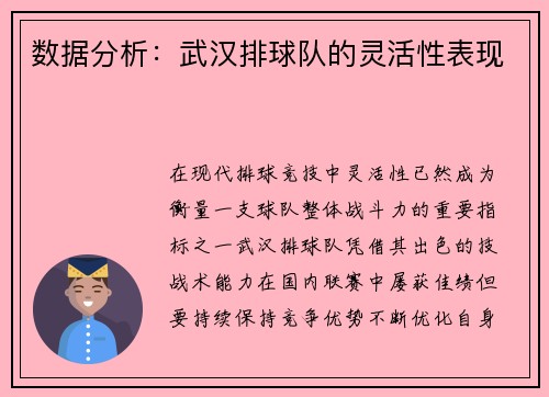 数据分析：武汉排球队的灵活性表现